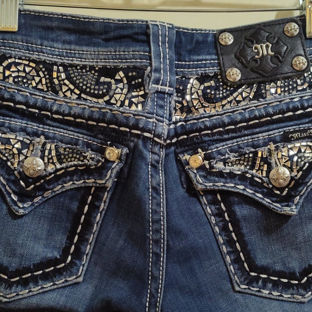 Miss Me Easy Boot Embellished Size 25 Preowned Jeans